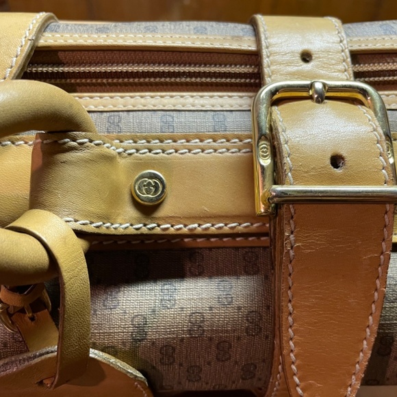 Gucci carry-on  suitcase. 70s vintage - Picture 6 of 12